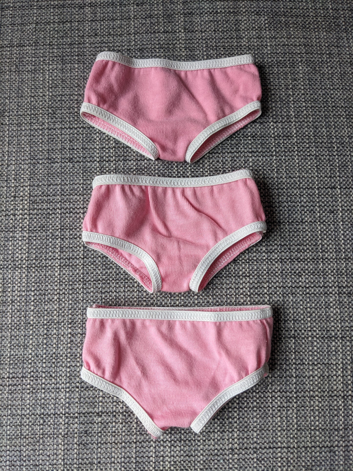 Set of 3 Pink Cotton Underwear